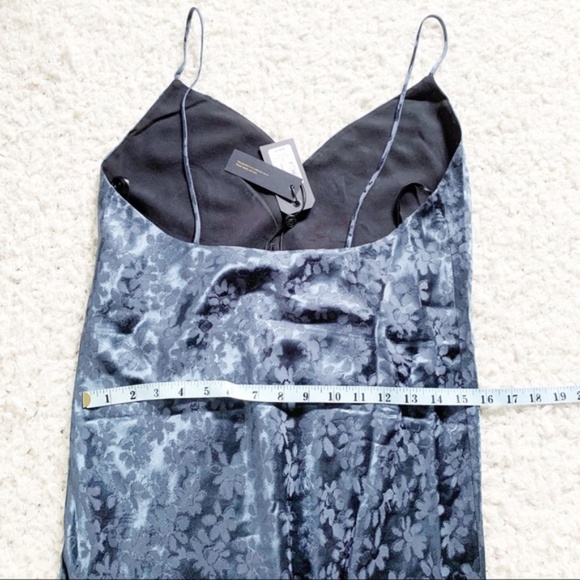 rag & bone Navy Astrid Floral Slip Midi Dress NWT - Picture 9 of 11